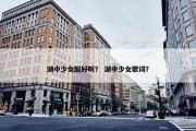 湖中少女超好听？ 湖中少女歌词？