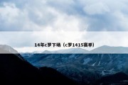 14年c罗下场（c罗1415赛季）