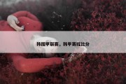 韩围甲联赛，韩甲赛程比分