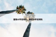 夏阳小学足球队，新区小学足球队