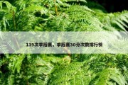 139次季后赛，季后赛30分次数排行榜