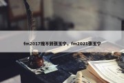 fm2017搜不到张玉宁，fm2021张玉宁
