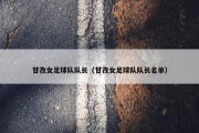 甘孜女足球队队长（甘孜女足球队队长名单）