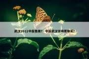 武汉2022中超售票？ 中超武汉主场票哪买？