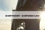 宜兴西甲开路先锋杯？ 宜兴西甲老板是什么来头？