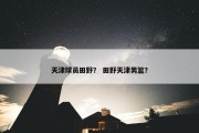天津球员田野？ 田野天津男篮？