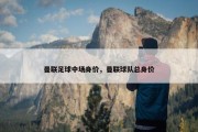 曼联足球中场身价，曼联球队总身价