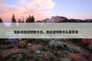 竞彩足球进球数方法，竞彩进球数怎么算奖金