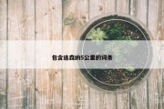 包含追森纳5公里的词条