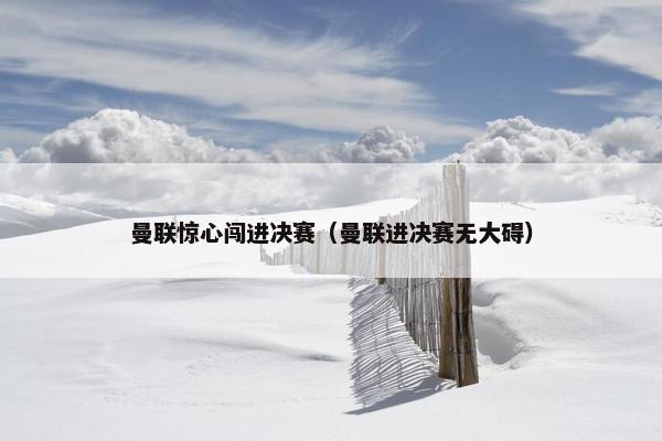 曼联惊心闯进决赛（曼联进决赛无大碍）