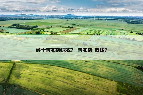 爵士吉布森球衣？ 吉布森 篮球？
