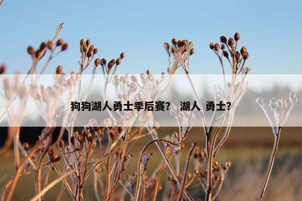 狗狗湖人勇士季后赛？ 湖人 勇士？