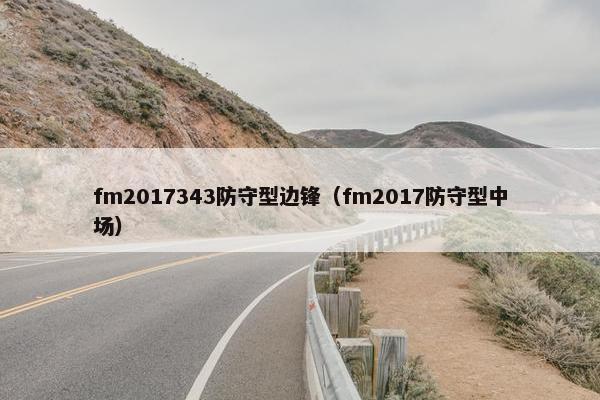 fm2017343防守型边锋（fm2017防守型中场）