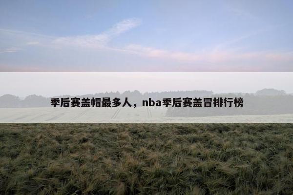 季后赛盖帽最多人，nba季后赛盖冒排行榜