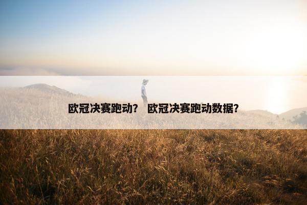 欧冠决赛跑动？ 欧冠决赛跑动数据？