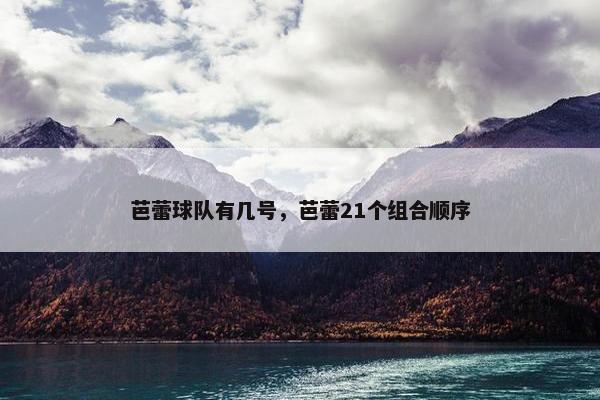 芭蕾球队有几号，芭蕾21个组合顺序