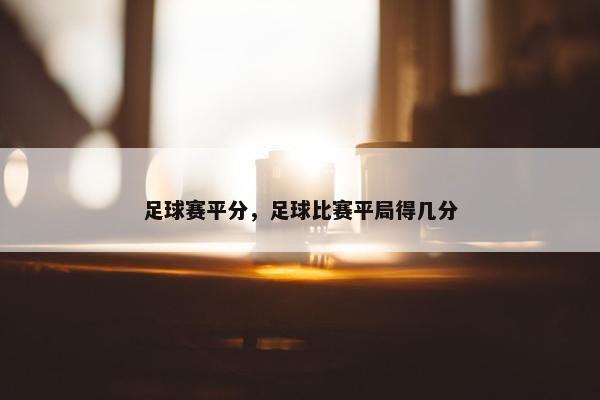 足球赛平分，足球比赛平局得几分