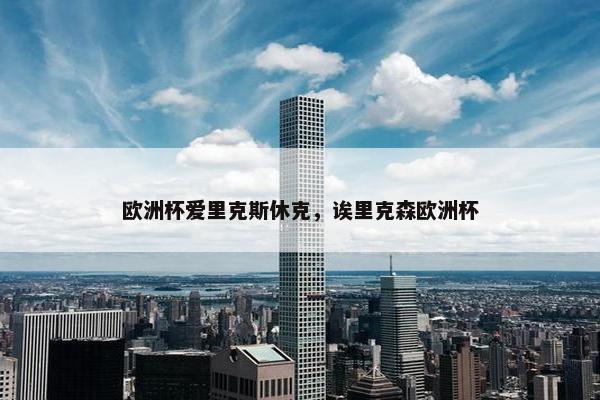 欧洲杯爱里克斯休克，诶里克森欧洲杯