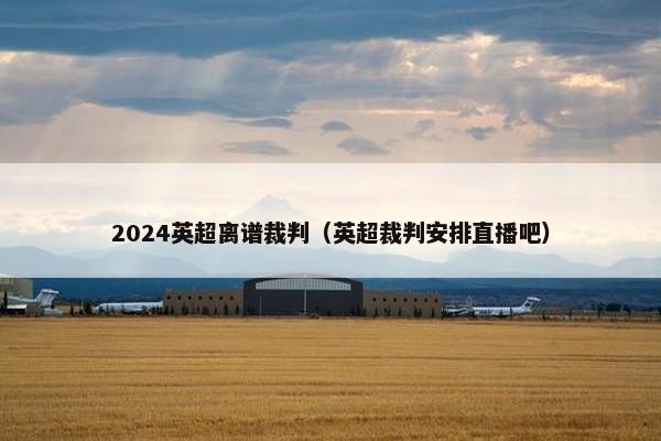 2024英超离谱裁判（英超裁判安排直播吧）