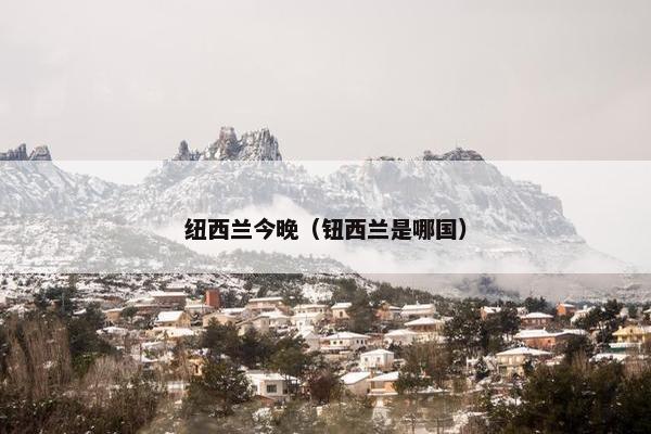 纽西兰今晚（钮西兰是哪国）