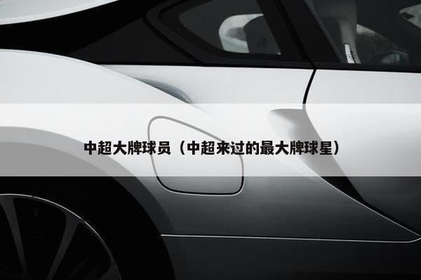 中超大牌球员（中超来过的最大牌球星）