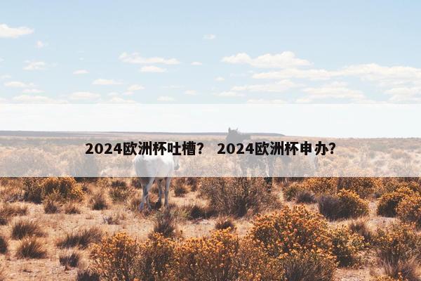 2024欧洲杯吐槽？ 2024欧洲杯申办？