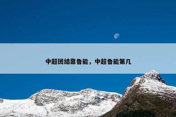 中超团结靠鲁能，中超鲁能第几