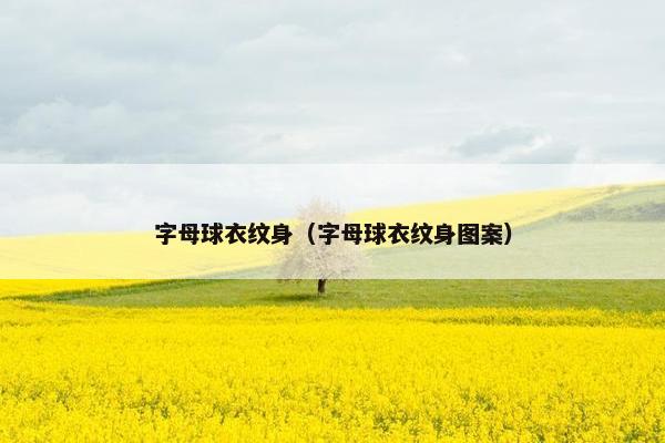 字母球衣纹身（字母球衣纹身图案）