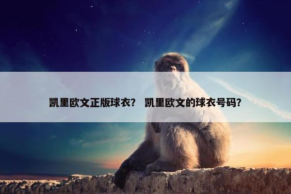 凯里欧文正版球衣？ 凯里欧文的球衣号码？