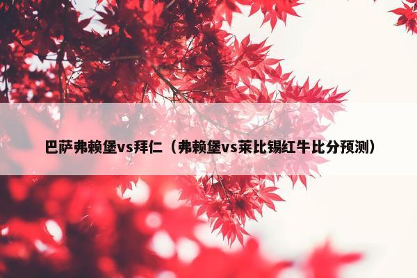 巴萨弗赖堡vs拜仁（弗赖堡vs莱比锡红牛比分预测）