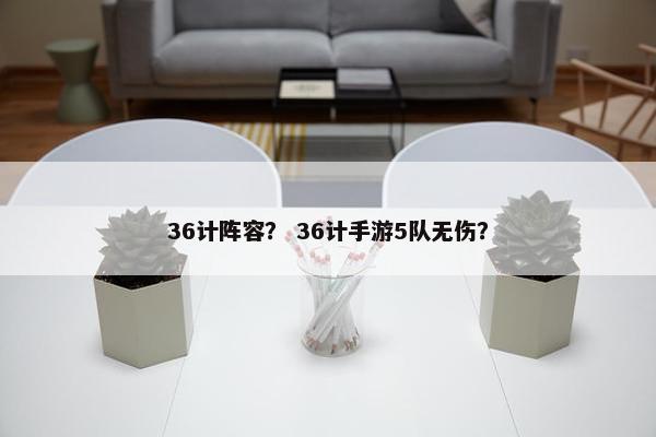 36计阵容？ 36计手游5队无伤？