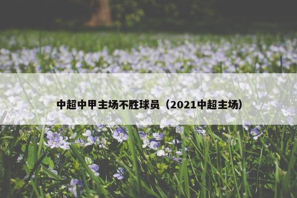 中超中甲主场不胜球员（2021中超主场）