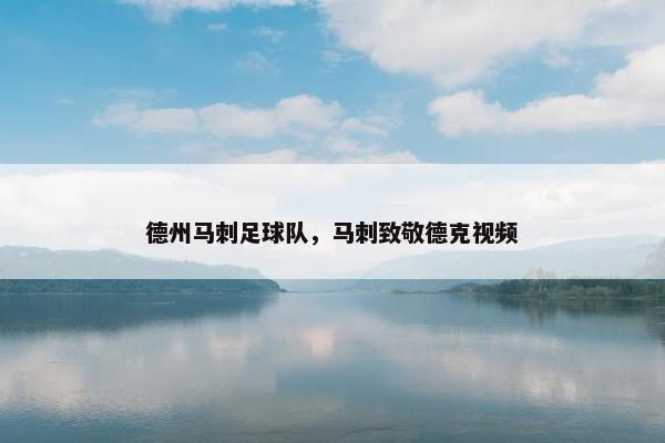 德州马刺足球队，马刺致敬德克视频