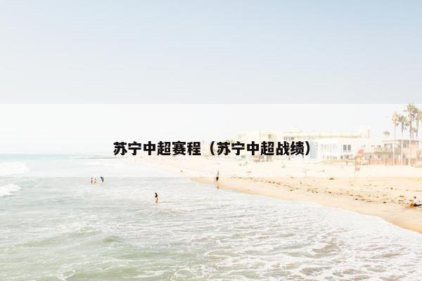 苏宁中超赛程（苏宁中超战绩）