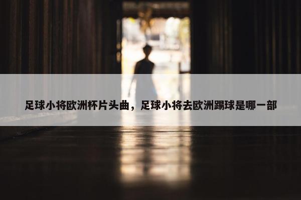 足球小将欧洲杯片头曲，足球小将去欧洲踢球是哪一部