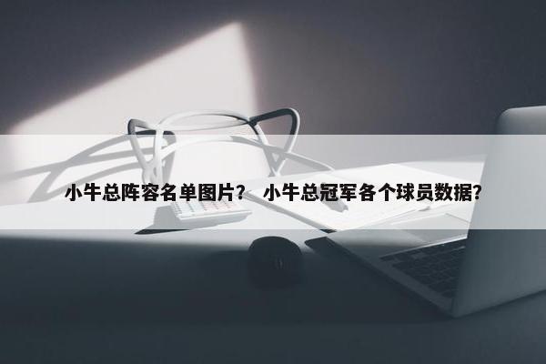 小牛总阵容名单图片？ 小牛总冠军各个球员数据？