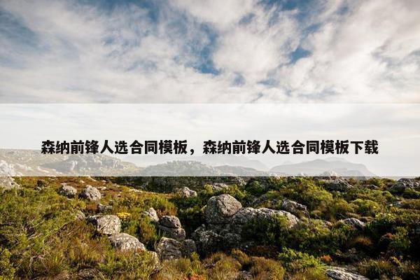 森纳前锋人选合同模板，森纳前锋人选合同模板下载
