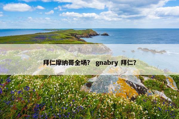 拜仁摩纳哥全场？ gnabry 拜仁？