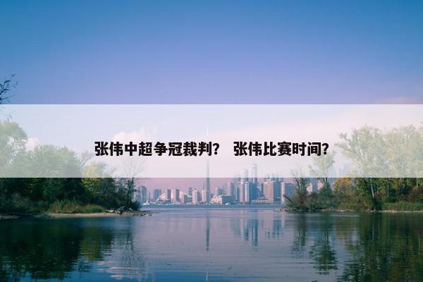 张伟中超争冠裁判？ 张伟比赛时间？
