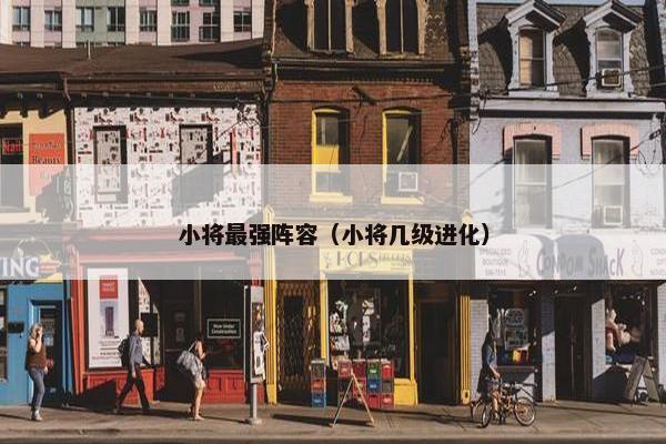 小将最强阵容（小将几级进化）