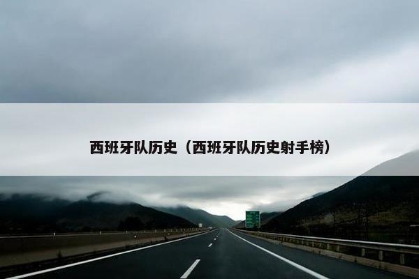 西班牙队历史（西班牙队历史射手榜）
