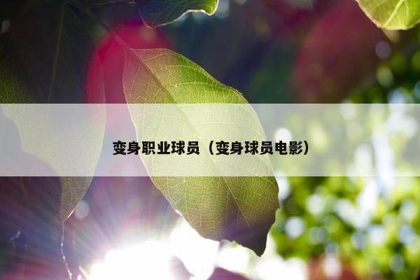 变身职业球员（变身球员电影）
