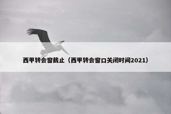 西甲转会窗截止（西甲转会窗口关闭时间2021）