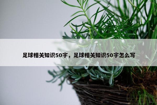足球相关知识50字，足球相关知识50字怎么写