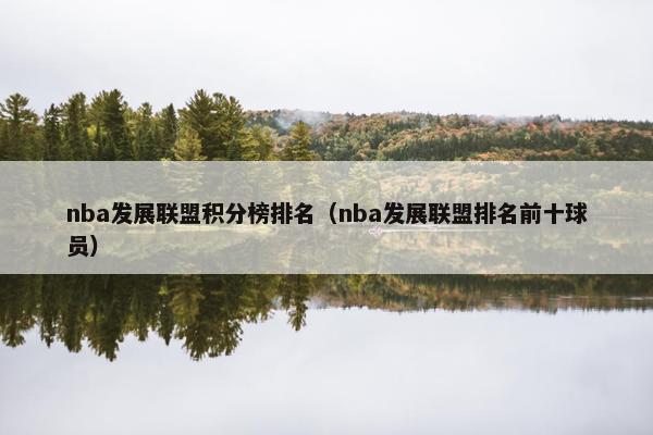 nba发展联盟积分榜排名（nba发展联盟排名前十球员）