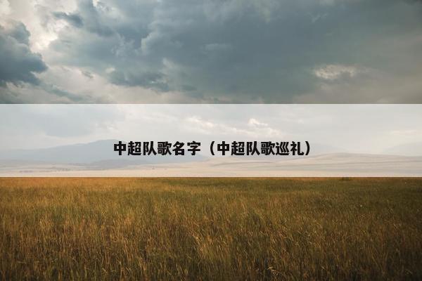 中超队歌名字（中超队歌巡礼）