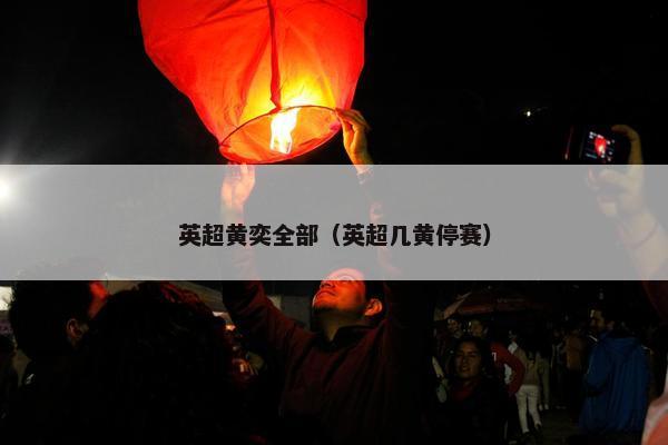 英超黄奕全部（英超几黄停赛）
