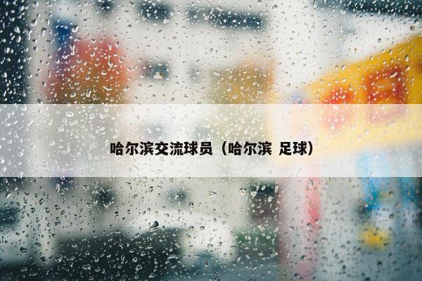 哈尔滨交流球员（哈尔滨 足球）