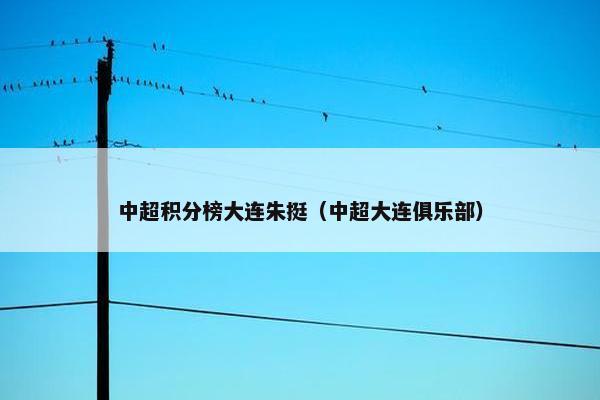 中超积分榜大连朱挺（中超大连俱乐部）