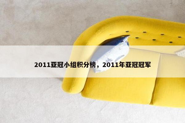 2011亚冠小组积分榜，2011年亚冠冠军